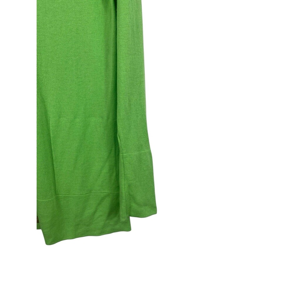 Lilly Pulitzer Cardigan Womens L Green V-Neck Button Front Lightweight Preppy - Picture 2 of 12